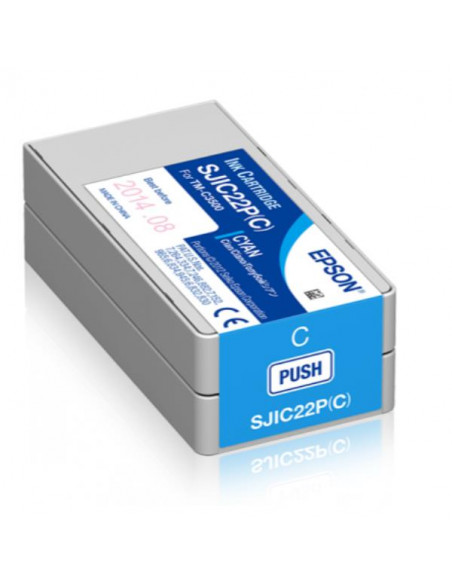 CARTUCHO EPSON SJIC22P CYAN TM-C3500