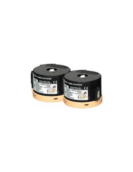 TONER EPSON 0711 BLACK DUALPACK WORKFORCE AL-M200 AL-MX200 2X 2500 PAG RETORNABLE
