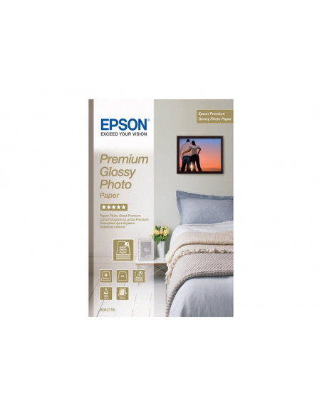PAPEL EPSON PREMIUM GLOSSY PHOTO PAPER A4 15H