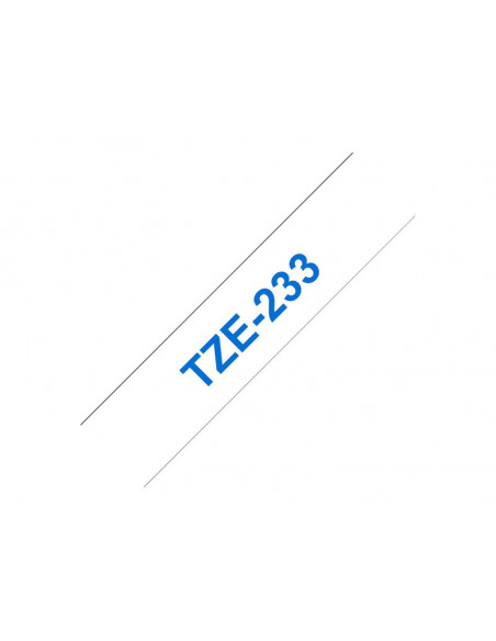 CINTA BROTHER TZE233 12MMX8M WHITE/BLUE