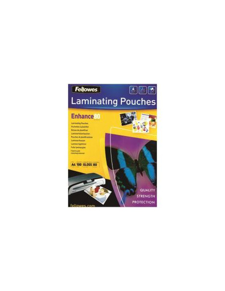FUNDA PLASTIFICAR FELLOWES 80 MICRAS A3 100H
