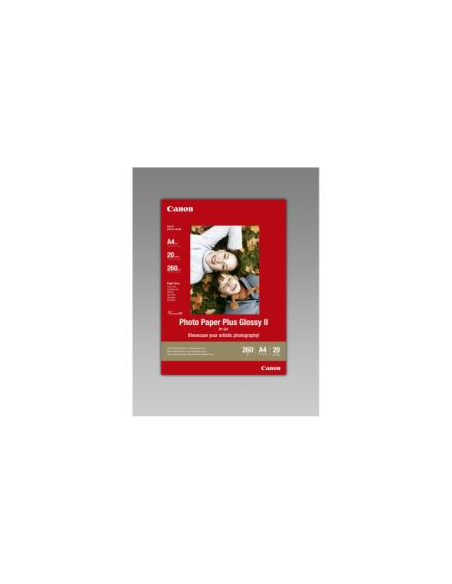 PAPEL CANON FOTOGRAFICO PP-201 PHOTO PLUS GLOSSY II A4 20H