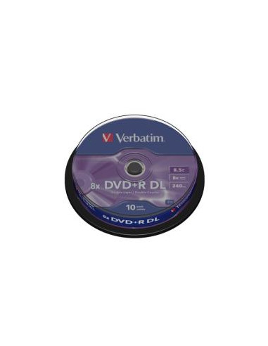 DVD+R VERBATIM 8.5GB 8X LATA 10U