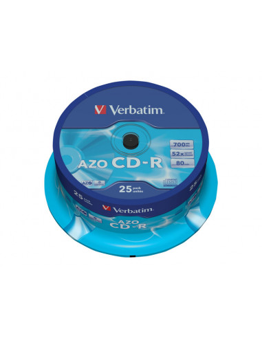 CD-R VERBATIM 700MB 48X LATA 25U
