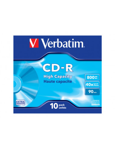 CD-R VERBATIM 800MB 40X CAJA 10U
