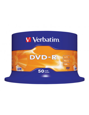 DVD-R VERBATIM 4.7GB 16X LATA 50U