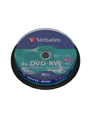 DVD-RW VERBATIM 4.7GB 4X LATA 10U
