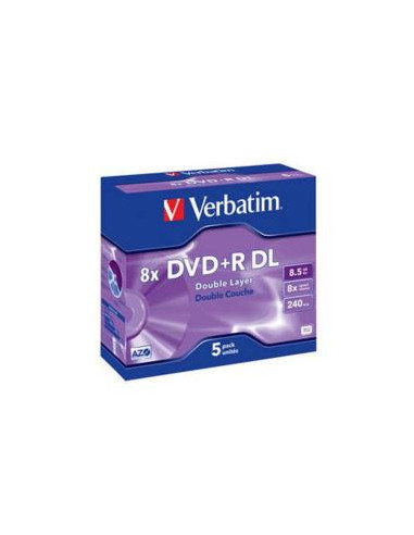 DVD+R VERBATIM 8.5GB 8X CAJA 5U