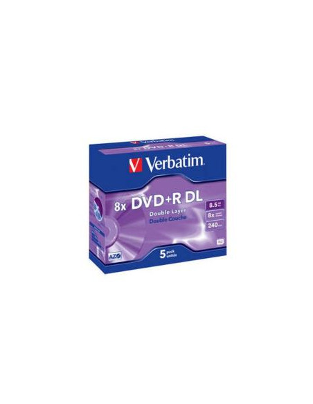 DVD+R VERBATIM 8.5GB 8X CAJA 5U