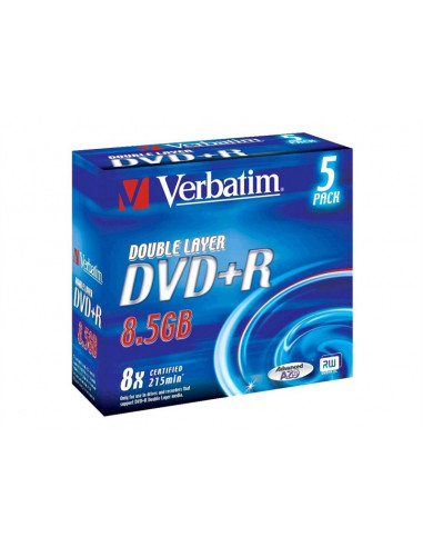 DVD+R VERBATIM 8.5GB 8X CAJA 5U