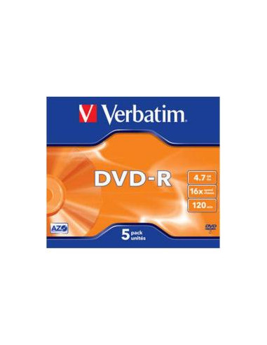 DVD-R VERBATIM 4.7GB 16X CAJA 5U
