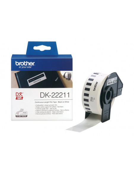 ETIQUETAS BROTHER WHITE 29MM X 15.24M CONTINUO QL500 QL550