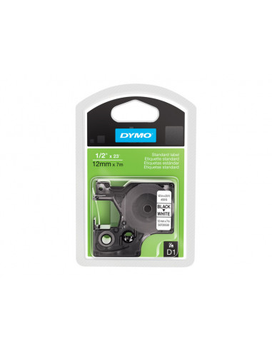 ROLLO ETIQUETAS DYMO D1 12MMX7M WHITE