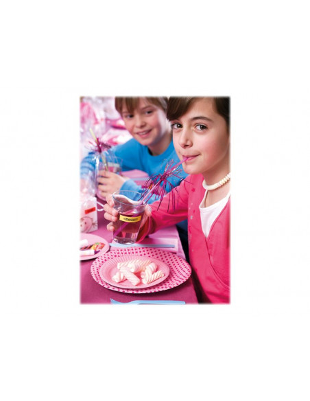 ROLLO DYMO LETRATAG 12MMX4M YELLOW/BLACK