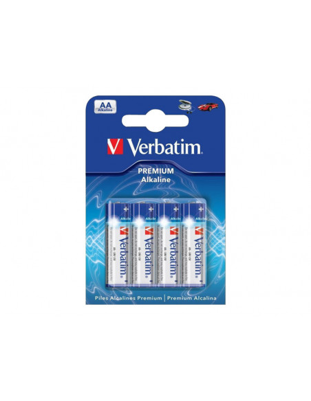 PILA ALCALINA VERBATIM TIPO AA LR6 PACK 4