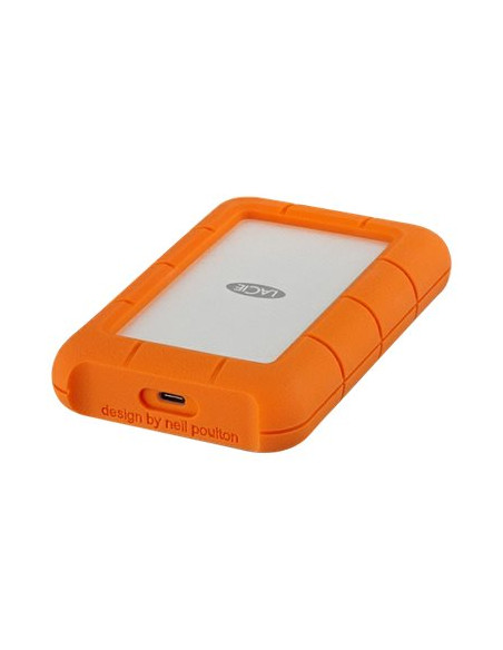 DISCO DURO USB-C 4TB LACIE RUGGED 2.5 SILVER / ORANGE