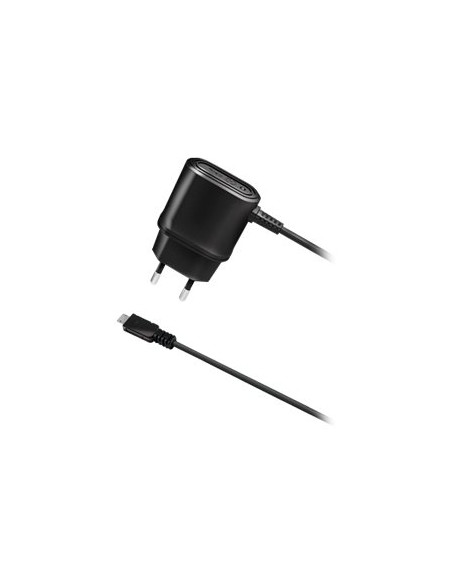 CARGADOR ENCHUFE UNIVERSAL CELLY 1A MICRO USB BLACK
