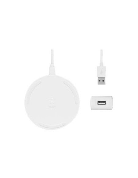 CARGADOR INALAMBRICO BELKIN QI BOOST UP 10W WHITE + ADAPTADOR CA