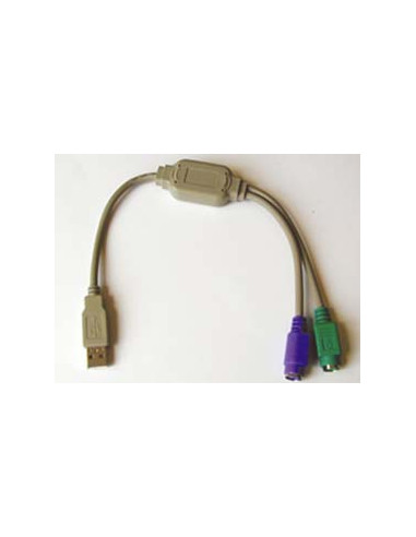 ADAPTADOR KABLEX USB MACHO / 2X PS2 HEMBRA
