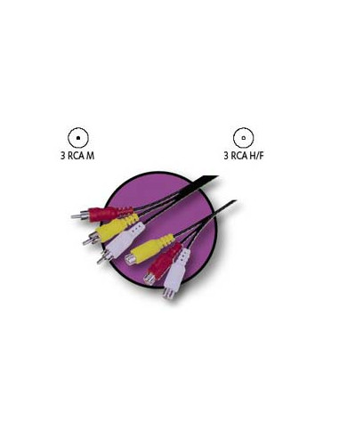 CABLE KABLEX 3X RCA MACHO / 3X RCA...