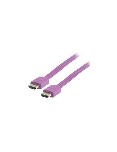 CABLE KABLEX HDMI 1.4 19 MACHO / 19 MACHO 2M 3D PURPLE