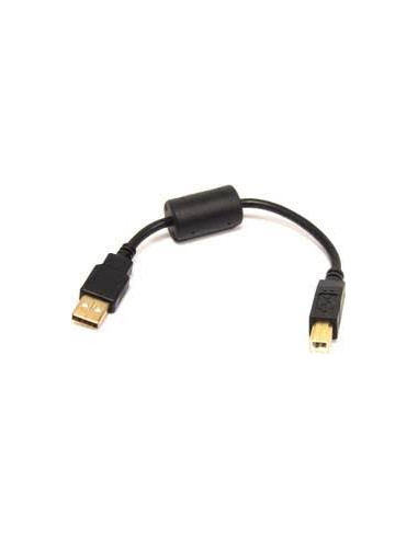 CABLE KABLEX USB 2.0 A-B 0.2M CONECTOR GOLD