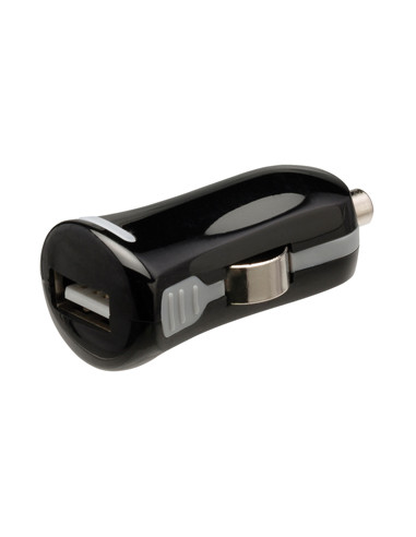 CARGADOR USB HT 5V 2.1A BLACK PARA COCHE