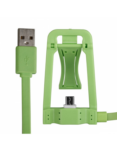 DOCK HT GREEN + CABLE MICRO USB