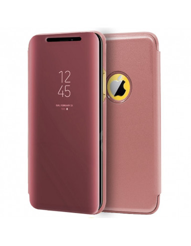FUNDA MOVIL HT FLIP COVER CLEAR VIEW PINK PARA IPHONE XR