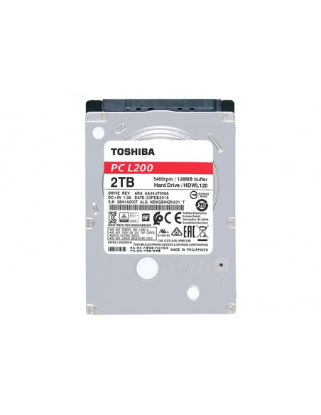 DISCO DURO 2TB 5400RPM TOSHIBA 2.5 SATA