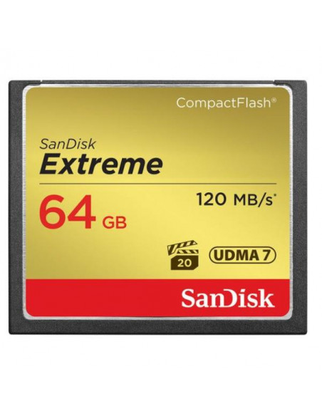 MEMORIA COMPACT FLASH 64GB SANDISK EXTREME