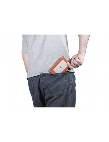 DISCO DURO USB 2TB LACIE RUGGED MINI 2.5 SILVER / ORANGE