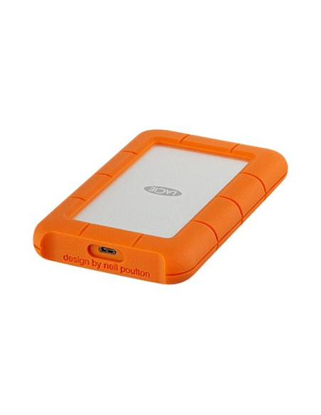 DISCO DURO USB-C 2TB LACIE RUGGED 2.5 SILVER / ORANGE
