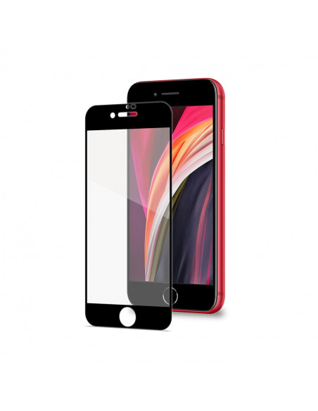 PROTECTOR CELLY CRISTAL TEMPLADO 3D BLACK IPHONE SE 2020