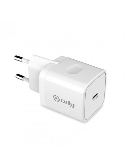 CARGADOR USB-C CELLY 20W WHITE