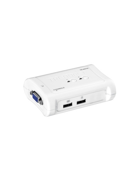 CONMUTADOR KVM TRENDNET 2X1 MON, TEC, RA USB