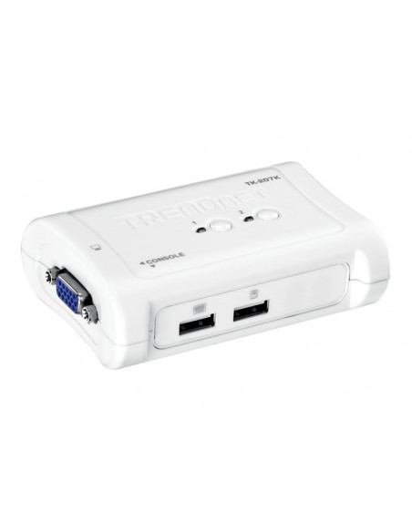 CONMUTADOR KVM TRENDNET 2X1 MON, TEC, RA USB