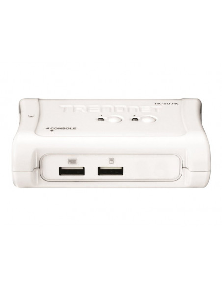 CONMUTADOR KVM TRENDNET 2X1 MON, TEC, RA USB