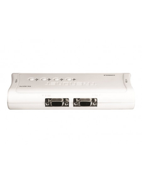 CONMUTADOR KVM TRENDNET 4X1 MON, TEC, RA USB