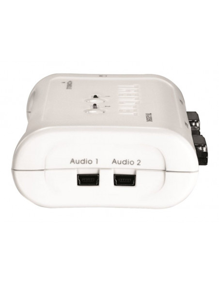 CONMUTADOR KVM TRENDNET 2X1 MON, TEC, RA USB + AUDIO