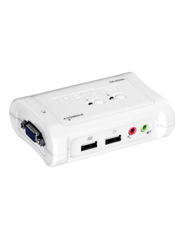 CONMUTADOR KVM TRENDNET 2X1 MON, TEC,...