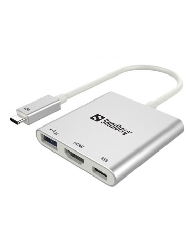 ADAPTADOR SANDBERG CONECTOR USB TIPO...