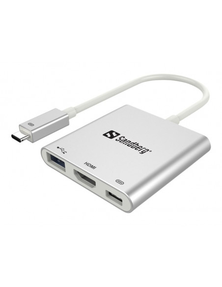 ADAPTADOR SANDBERG CONECTOR USB TIPO C A HDMI USB