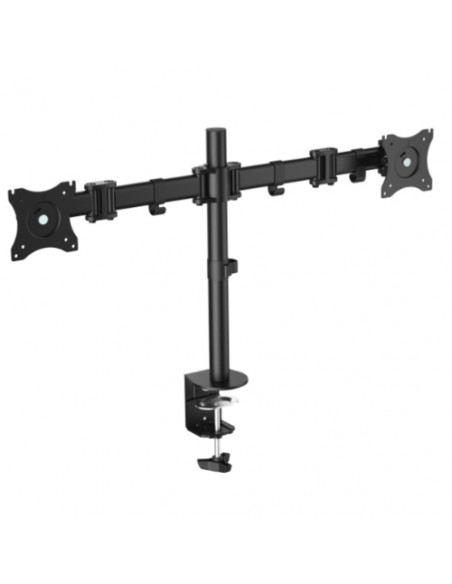 SOPORTE MONITOR ESCRITORIO EQUIP 2 BRAZOS 13-27 VESA 75/100 MONTAJE PINZA