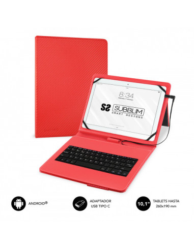 FUNDA TABLET SUBBLIM KEYTAB PRO 10.1...