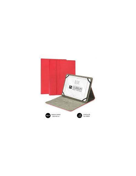 FUNDA TABLET SUBBLIM CLEVER STAND CASE 10.1 RED