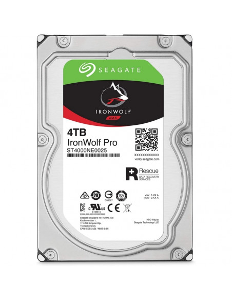 DISCO DURO 4TB SATA6 128MB 7200RPM SEAGATE IRONWOLF