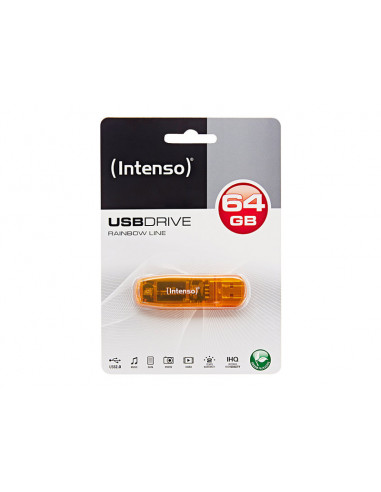 MEMORIA USB 64GB INTENSO RAINBOW LINE...