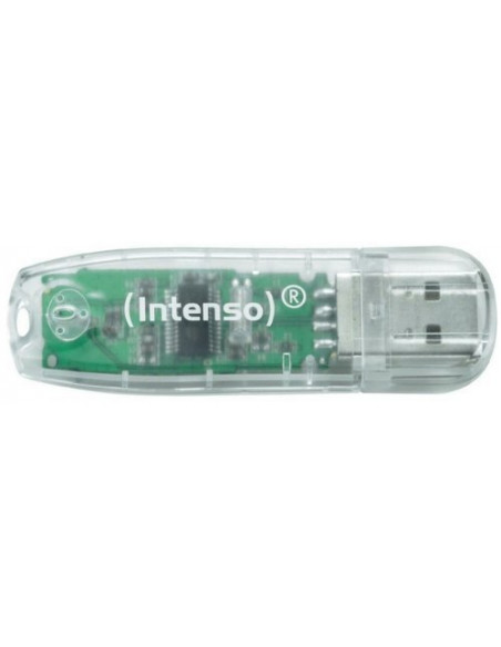 MEMORIA USB 32GB INTENSO RAINBOW LINE TRANSPARENT
