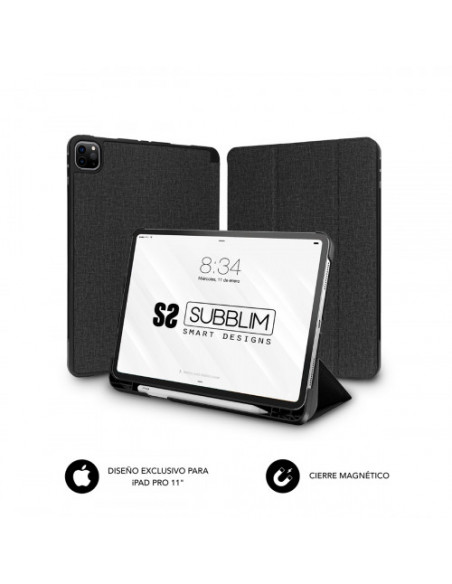 FUNDA TABLET SUBBLIM SHOCK CASE IPAD PRO BLACK 11 (2ª GEN) 